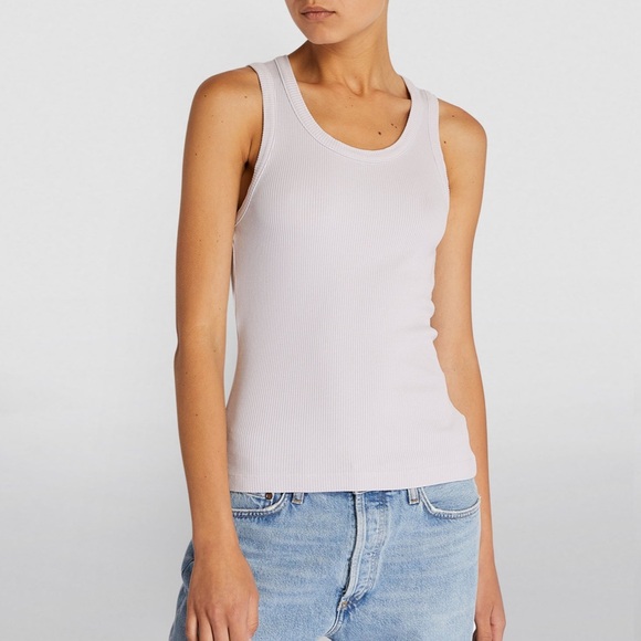 Agolde Tops - Agolde poppy tank in a light lavender purple